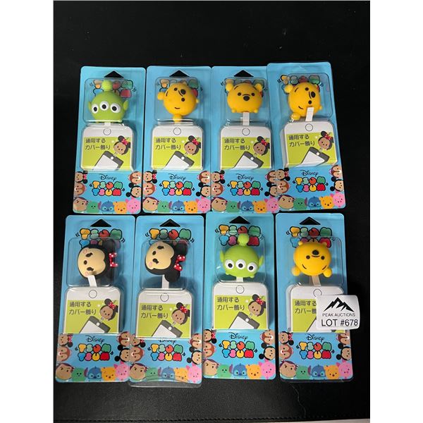 Lot of 8 Disney Tsum Tsum Phone Accessories