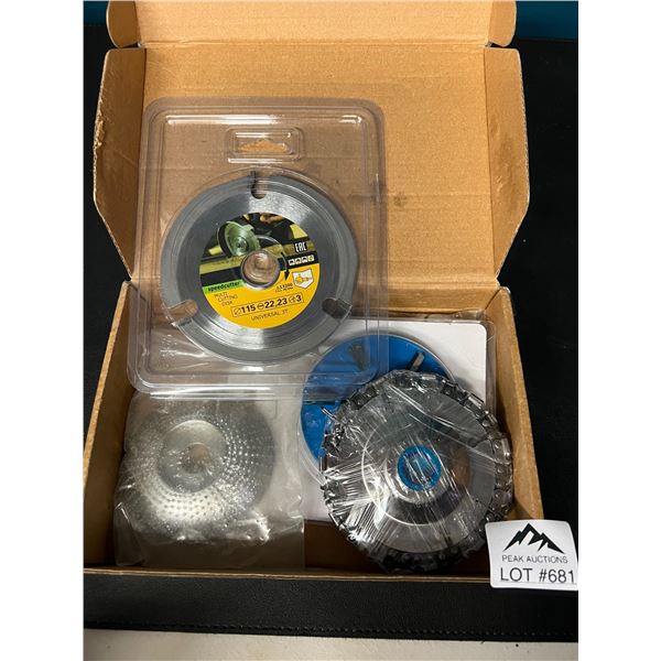 Lot of Assorted Wood Carving/Cutting Discs (5pcs)