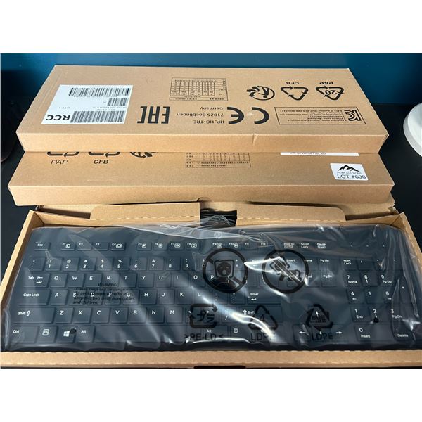 Lot of 3 HP USB Slim Keyboards