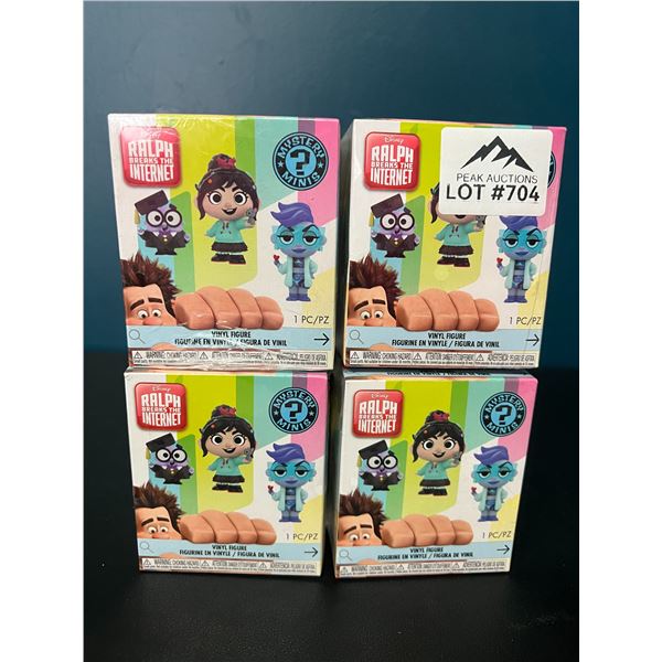 Lot of 4 Funko Disney Wreck It Ralph Vinyl Figures/Mystery Minis