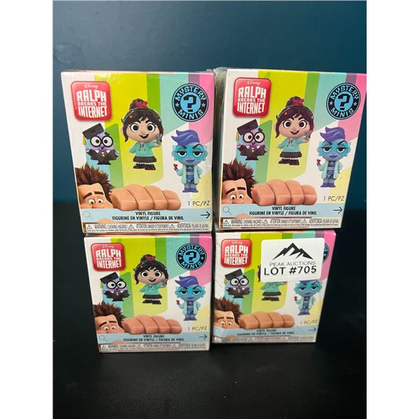 Lot of 4 Funko Disney Wreck It Ralph Vinyl Figures/Mystery Minis