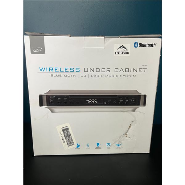 Lot of 1 Wireless Under Cabinet Bluetooth/CD/Radio Music Player