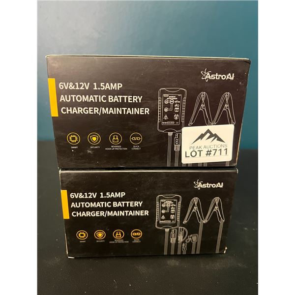 Lot of 2 AstroAI Automatic Battery Charger/Maintainers