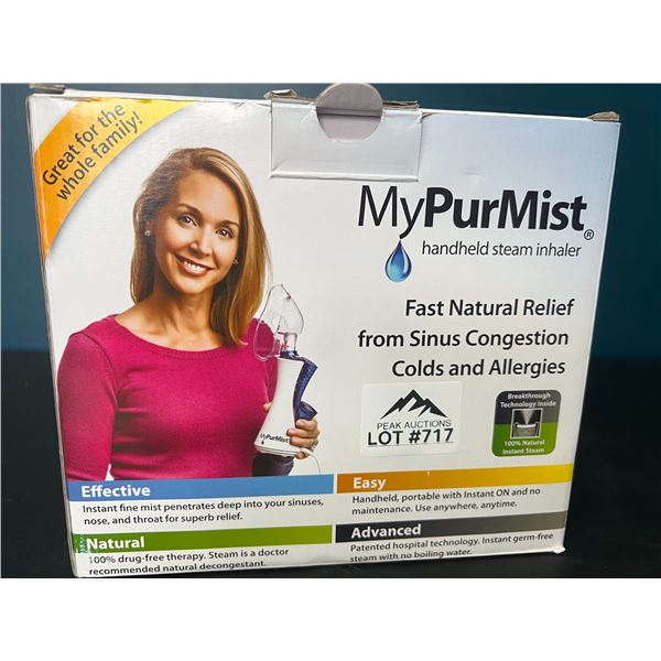 Lot of 1 MyPurMist Handheld Steam Inhaler