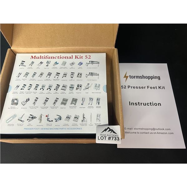 Lot of 1 Sewing Machine Presser Feet Kit (52PCS)