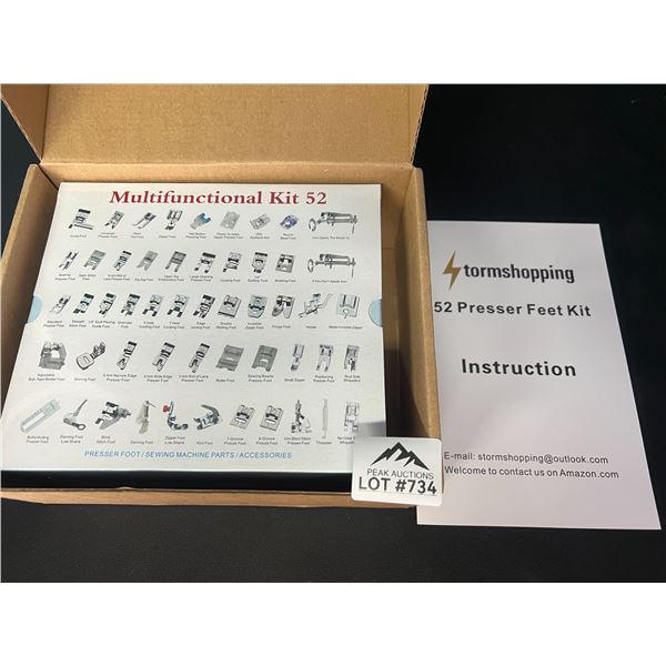 Lot of 1 Sewing Machine Presser Feet Kit (52PCS)