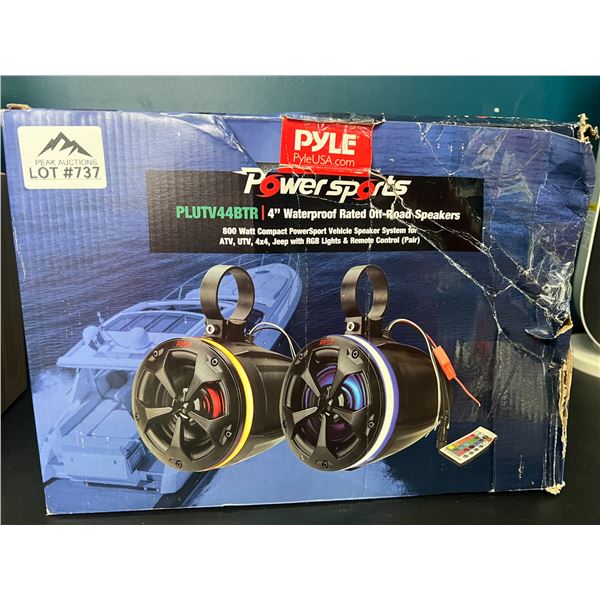Lot of PYLE Power Sports 4" Waterproof Rated Off-Road Speakers