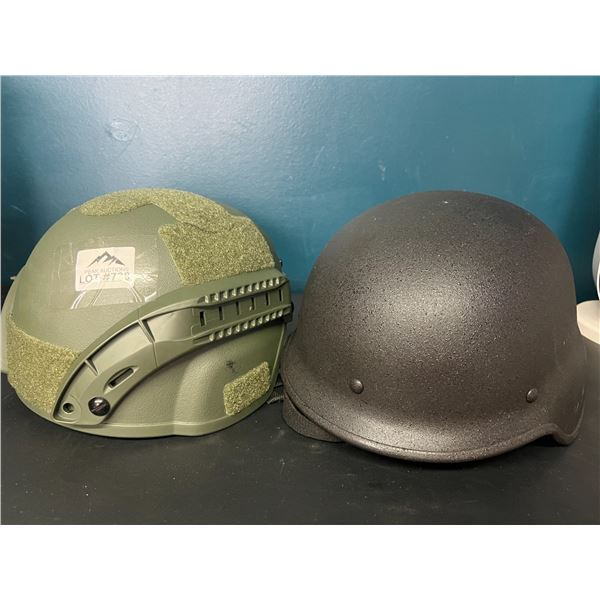 Lot of 2 Helmets - 1x Airsoft and 1x Motorcycle Helmet