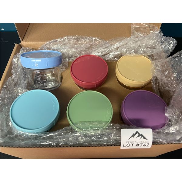 Lot of KeaBabies Glass Food Prep Jars/Containers