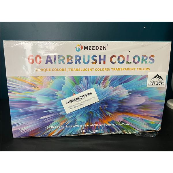 Lot of 1 Box of Airbrush Paint Colors (60 Colours)