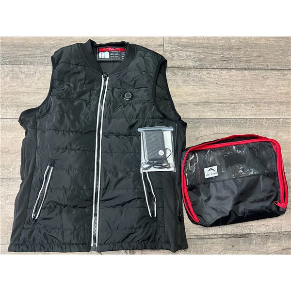 Lot of 1 Heated Vest for Men/Women (Size S-M) w/ Powerbank