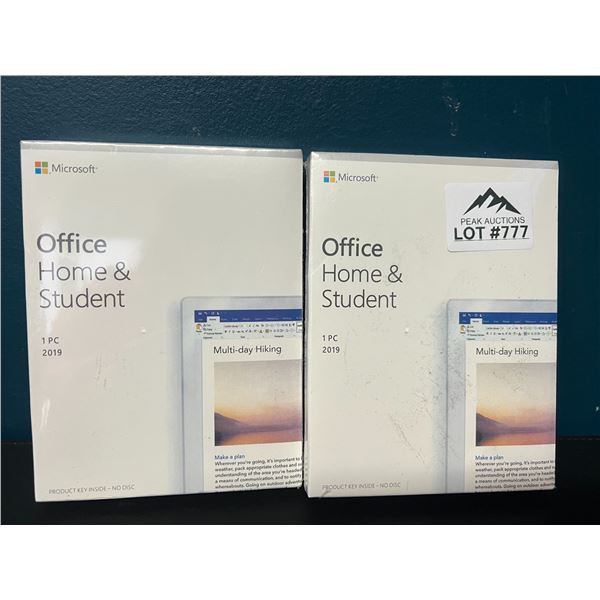 Lot of 2 Microsoft Office Home and Student Installs/Software