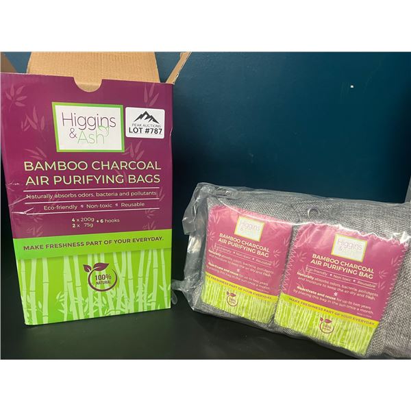 Lot of 1 Higgins & Ash Bamboo charcoal Air Purifying Bags (6 pack)