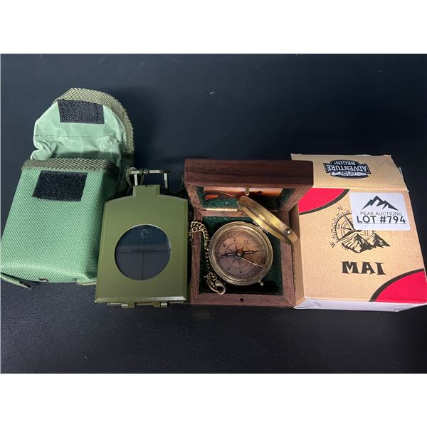 Lot of 2 Compasses