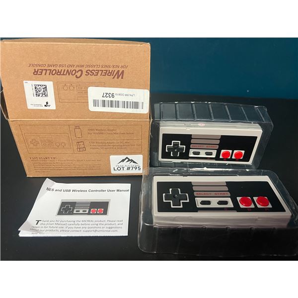 Lot of 2 NES & USB Wireless Controllers