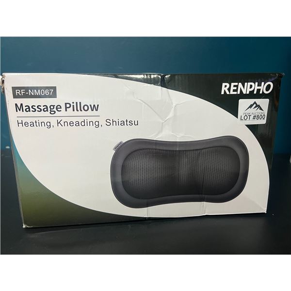 Lot of 1 Renpho Massage Pillow w/ Heat & Kneading