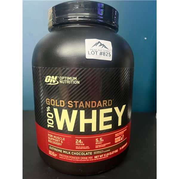 Lot of 1 Optimal Nutrition Gold Standard Whey Protein Powder - 5 Pounds