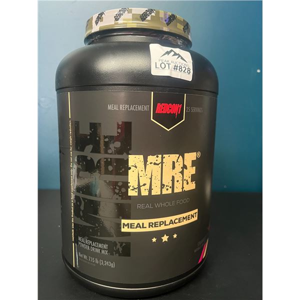 Lot of 1 MRE Whole Food Meal Replacement Powder - 7.15 lbs - Strawberry Shortcake