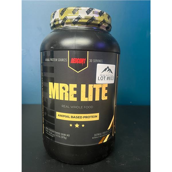 Lot of 1 MRE Lite Animal Based Protein Powder - 1.92lbs - Oatmeal Chocolate Chip