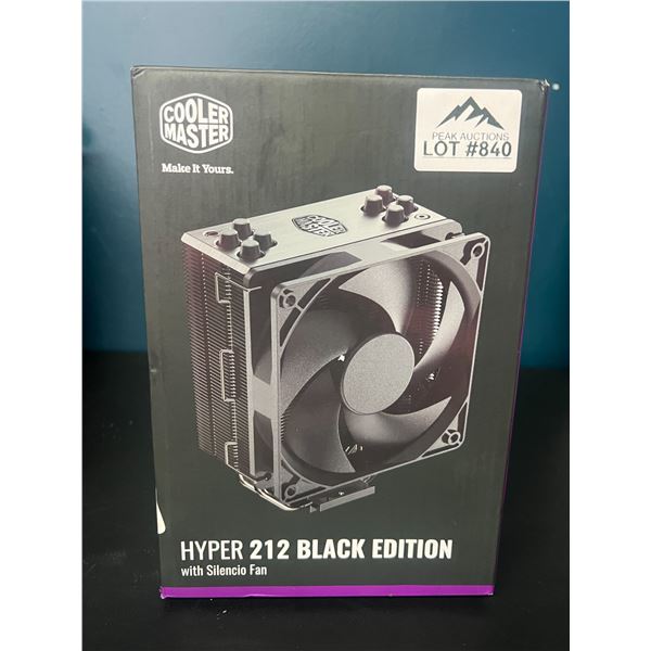 Lot of 1 Cooler Master Hyper 212 Black Edition CPU Air Cooler