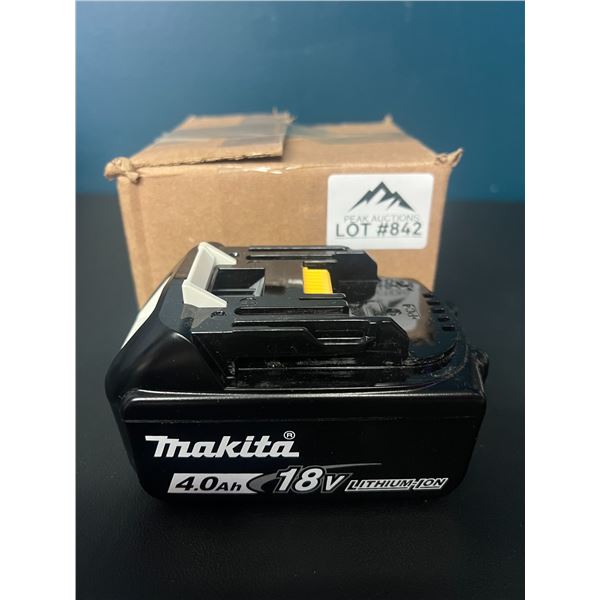 Lot of 1 Makita 4.0Ah 18V Lithium-Ion Battery