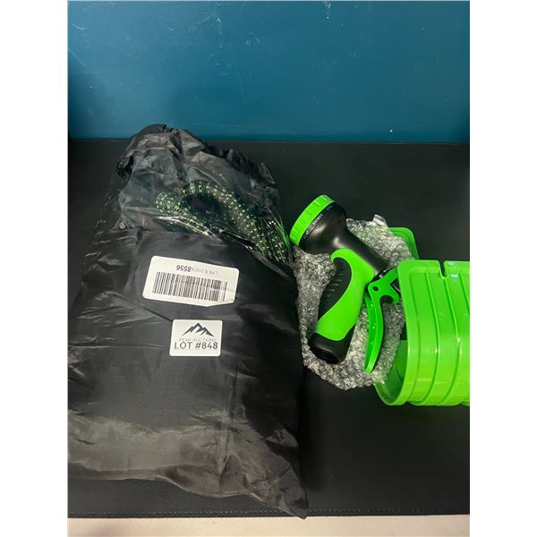 Lot of 1 Expandable Garden Hose w/ Nozzle
