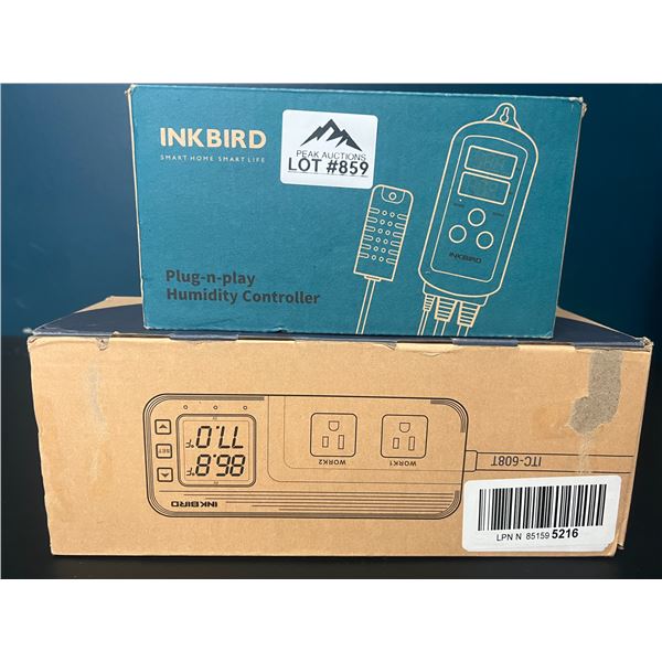 Lot of 2 Inkbird Products - 1x Humidity Controller and 1x Humidity and Temperature Controller