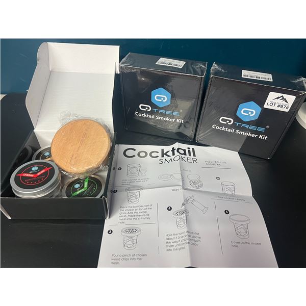 Lot of 3 Cocktail Smoker Kits
