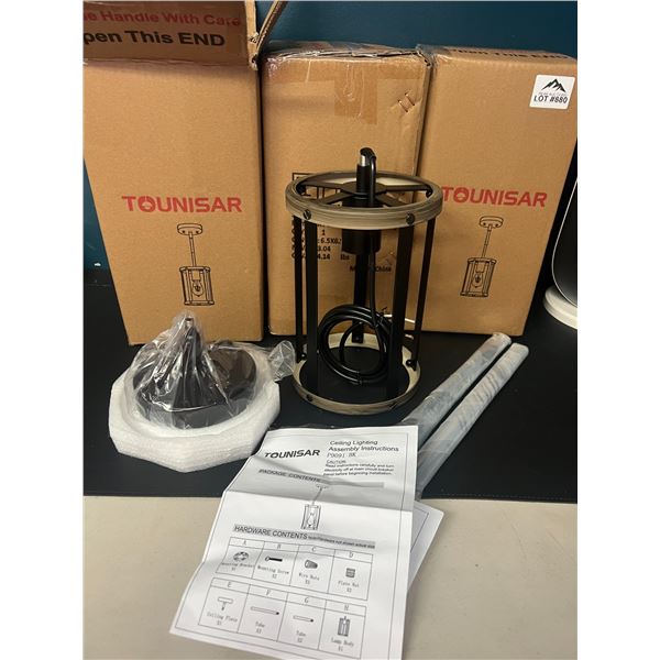 Lot of 3 Hanging Pendant Ceiling Lights