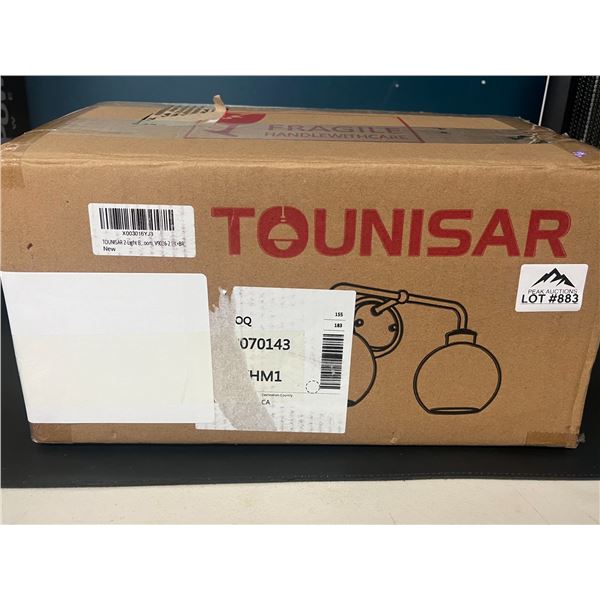 Lot of 1 Tounisar 2-Light Bathroom Light Fixture