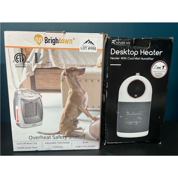 Lot of 2 Indoor/Desktop Heaters (*Used)