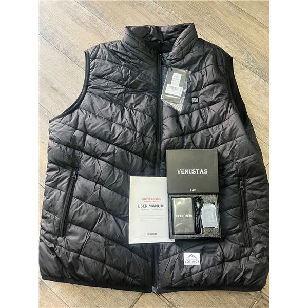 Lot of 1 Heated Vest for Men/Women (Size XXL) w/ Powerbank