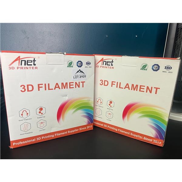 Lot of 2 Boxes of 3D Printer PLA Filament (Black)