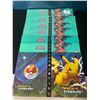 Image 1 : Lot of 7 Pokemon 4-Pocket Trading Card Binders