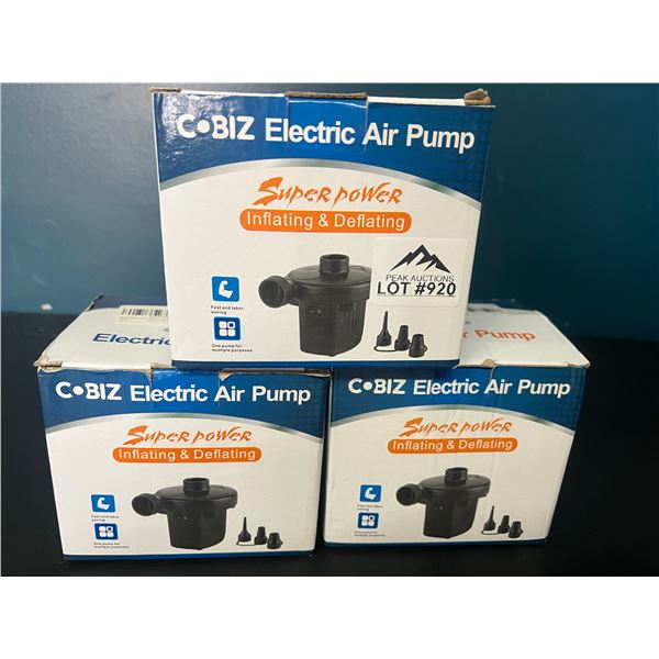 Lot of 3 Electric Air Pumps