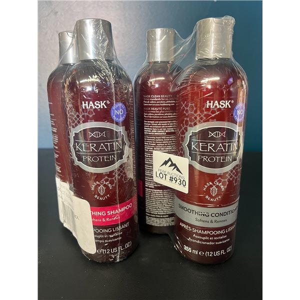 Lot of 2 Hask Keratin Protein Shampoo + Conditioner Sets