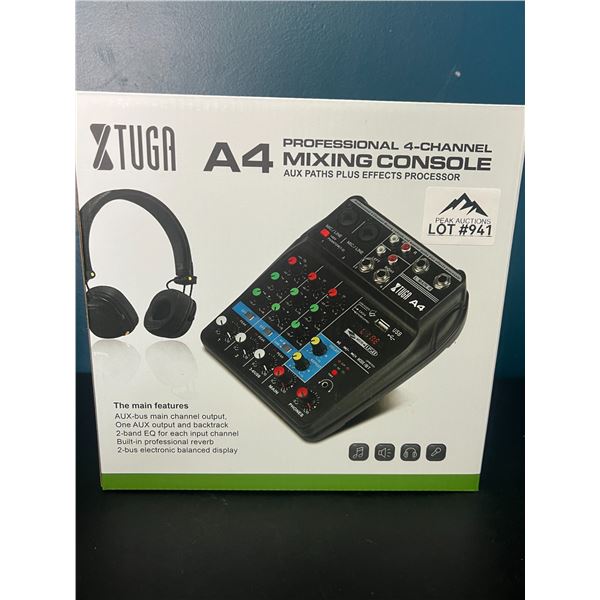Lot of 1 Tuga A4 Professional 4-Channel Mixing Console