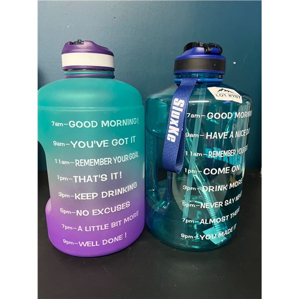 Lot of 2 Jumbo Sports Water Bottles