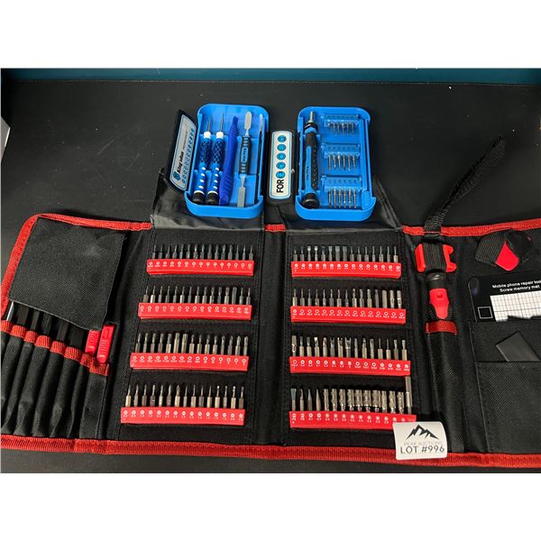 Lot of 2 Precision Screwdriver Sets