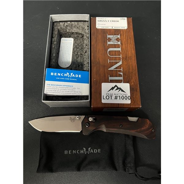 Lot of 1 Benchmade - Grizzly Creek 15060-2 Hunting Folding Knife