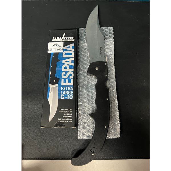 Lot of 1 Cold Steel Espada G-10 Extra Large Lockback Knife