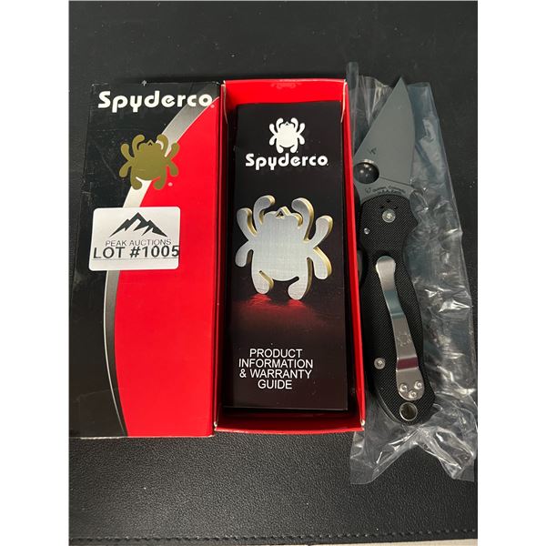 Lot of 1 Spyderco Folding Knife