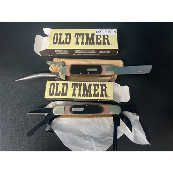Lot of 2 Old Timer Multi Purpose Knives