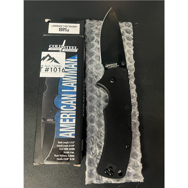 Lot of 1 Cold Steel American Lawman Knife