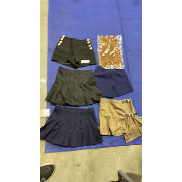 6 NEW LADIES SKIRTS AND SHORTS