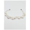 Image 2 : NEW BASE METAL NATURAL FRESHWATER PEARL BRACELET WITH MAGNETIC CLASP, RETAIL $75.00, PEARL IS THE BI