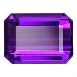 3.1ct Fantastic Octagon AAA Purple Amethsyt Uruquay (GMR-0477)