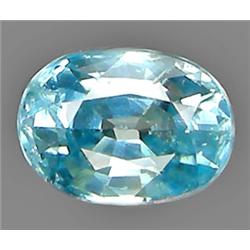 1.49ct  Top AAA Oval Cut Blue Green Zircon VVS (GEM-9153)
