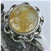 Image 1 : 29ctw  Citrine Color Moonstone Sterling Ring (JEW-1298)