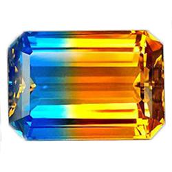 25.20ct Perfect Octagon Bi Color Citrine (GEM-12351)